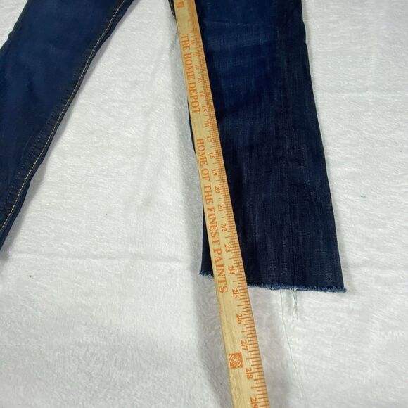 True Religion Jeans Women's Johnny Big T 29x25 Straight Denim Short Low‎ Rise - Picture 4 of 11